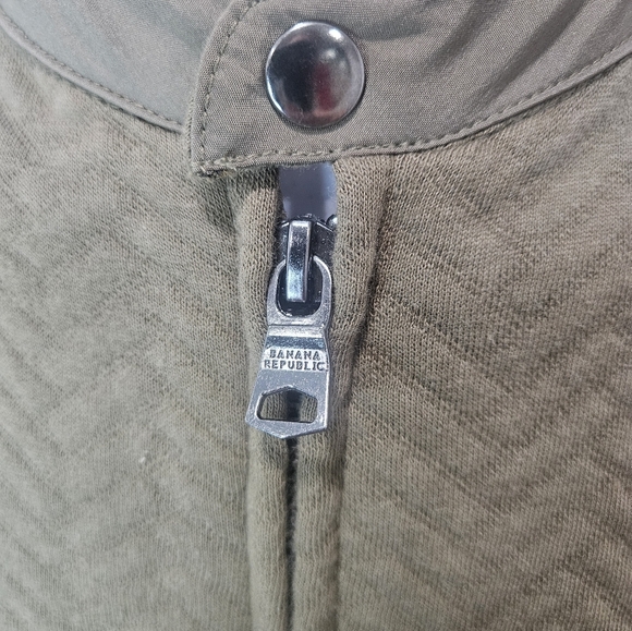 Banana Republic quilted full zip sweater - Picture 2 of 8